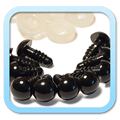 Yeux de sécurité Safety eyes - 10mm Noir Black - FROGandTOAD Créations